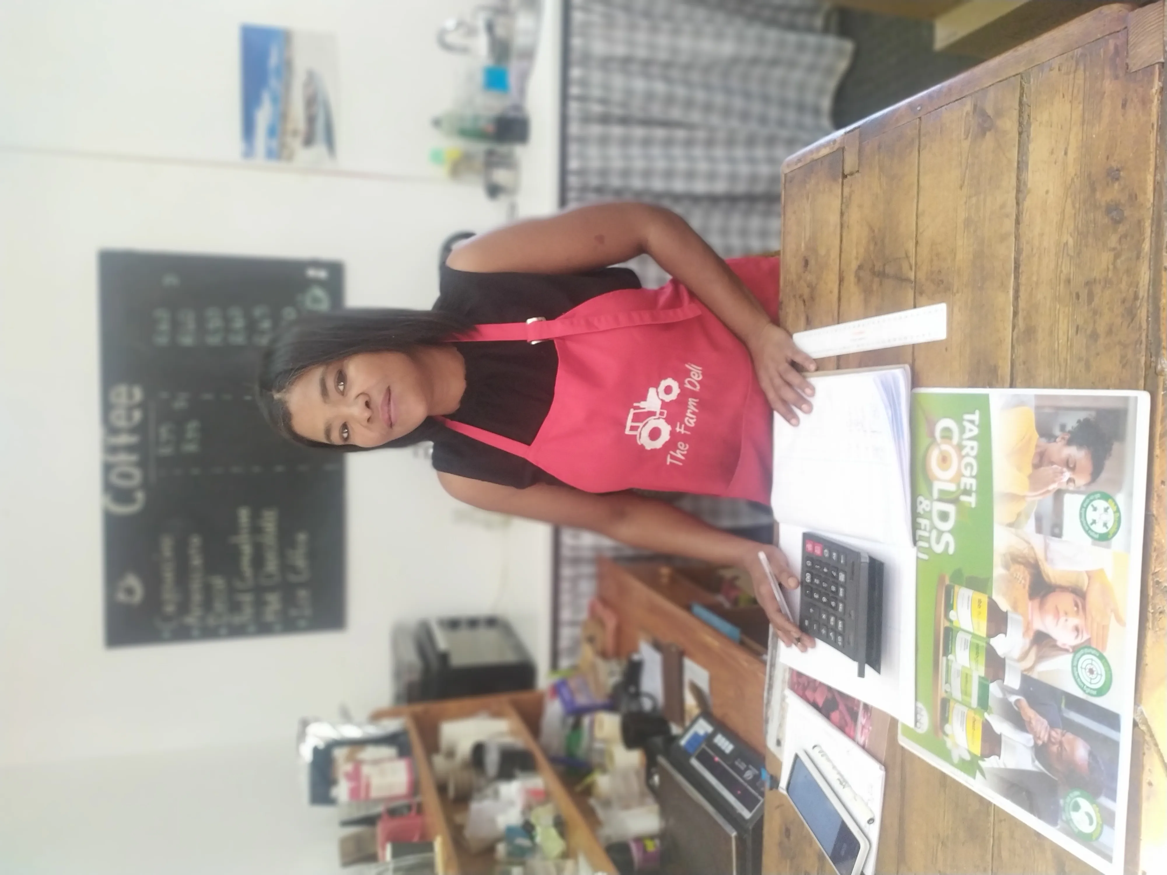 Friendly Staff Kitty at The Farm Deli